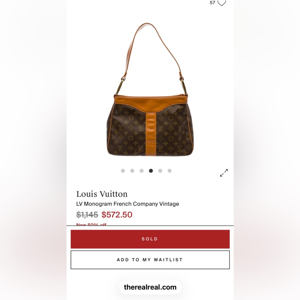 Authentic Louis Vuitton Vintage Monogram Shoulder Bag